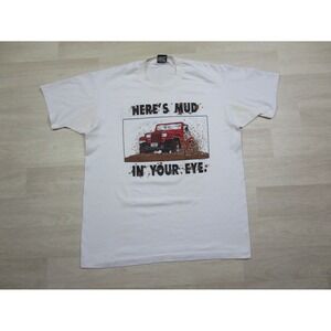 Vintage Jeep T Shirt Men's (L) Mopar Single Stitch "Mud in Your Eye" McHugh 90s